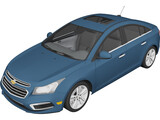 Chevrolet Cruze Sedan (2015) 3D Model preview
