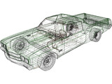 Chevrolet El Camino (1975) 3D Model