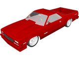 Chevrolet El Camino (1984) 3D Model preview