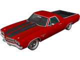 Chevrolet El Camino SS 454 (1970) 3D Model preview