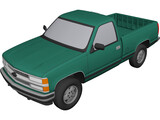 Chevrolet Full-Size Pickup (1994) 3D Model preview