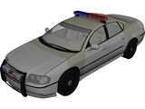 Chevrolet Impala Police Car (2003) 3D Model preview