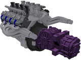 Chevrolet LS1 Engine 3D Model