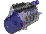 Chevrolet LS3 Engine Block 3D Model