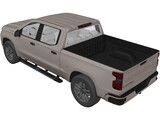 Chevrolet Silverado 1500 Crew Cab LT (2019) 3D Model