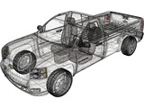 Chevrolet Silverado 2500HD Regular Cab LTZ (2009) 3D Model