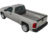 Chevrolet Silverado 2500HD Regular Cab LTZ (2009) 3D Model