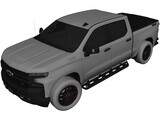 Chevrolet Silverado Crew Trail Boss (2019) 3D Model preview
