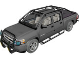 Chevrolet Silverado Crewcab (2007) 3D Model preview