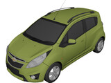 Chevrolet Spark 3D Model preview