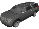 Chevrolet Suburban (2014) 3D Model preview