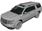 Chevrolet Suburban LTZ (2018) 3D Model preview