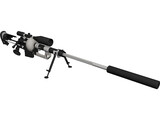 CheyTac M-200 Intervention Rifle 3D Model preview