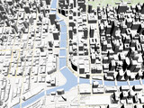 Chicago City Map 3D Model