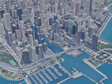 Chicago City, USA (2021) 3D Model preview