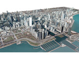 Chicago City 3D Model preview