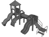 Children Playground 3D Model preview