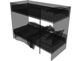 Children Stacked Bed 3D Model