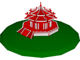 Chinese Building 3D Model preview