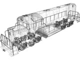 Chinese Train Engine 3D Model