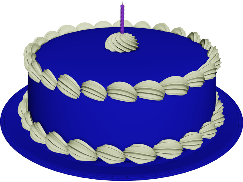 Chocolate Cake 3D Model