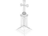 Christian Cross 3D Model