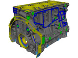 Chrysler Engine Block 3D Model preview