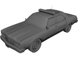 Chrysler LeBaron Police Cruiser 3D Model preview