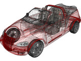 Chrysler PT Cruiser Cabriolet (2004) 3D Model
