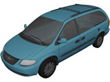 Chrysler Town & Country LX (2002) 3D Model preview