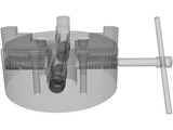 Chuck Precision 4-Jaw 3D Model