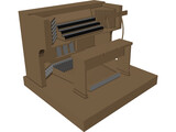 Church Organ 3D Model