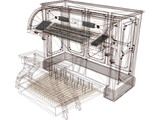 Church Pipe Organ Console 3D Model