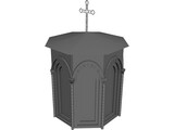 Church Tower 3D Model preview