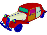 Citroen 15CV (1950) 3D Model preview