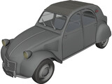 Citroen 2CV 3D Model preview