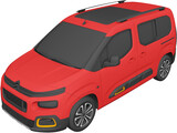 Citroen Berlingo (2021) 3D Model preview