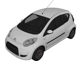 Citroen C1 3-doors 3D Model preview