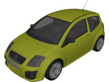 Citroen C2 3D Model preview