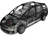 Citroen C4 Picasso (2006) 3D Model