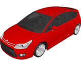 Citroen C4 VTS Coupe (2009) 3D Model preview