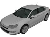 Citroen C5 Saloon (2011) 3D Model preview