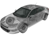 Citroen C5 Saloon (2011) 3D Model