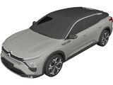 Citroen C5 X (2022) 3D Model preview