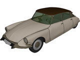 Citroen DS19 (1966) 3D Model preview