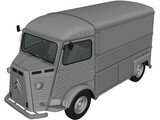 Citroen H Van (1980) 3D Model preview