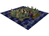 City Part at Midnight 3D Model preview