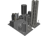 City Part Future Like 3D Model preview