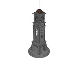 Civic Clock Tower 3D Model preview