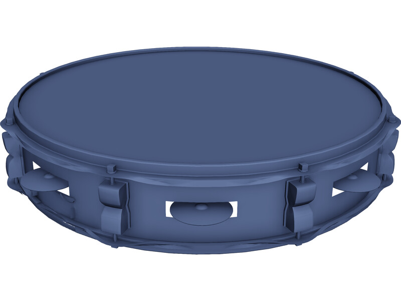 Classic Tamburine 3D Model
